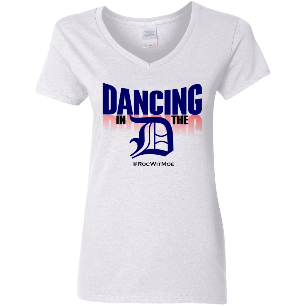 G500VL Ladies' 5.3 oz. V-Neck T-Shirt